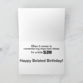 Schildpad - Verlate verjaardag Kaart (Binnen)