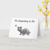 SCHILDPAD VERMOMT HET NIET VOOR DE VERJAARDAG VAN KAART (Gele Bloem)