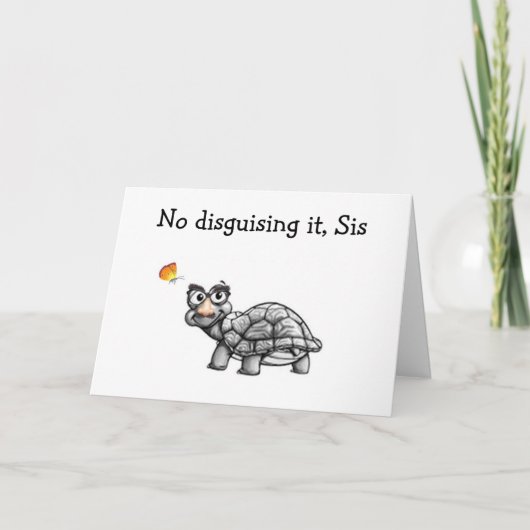 SCHILDPAD VERMOMT HET NIET VOOR DE VERJAARDAG VAN KAART (Voorkant)