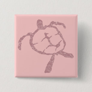 schildpad vierkante button 5,1 cm
