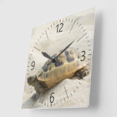 Schildpad Vierkante Klok (Hoek)