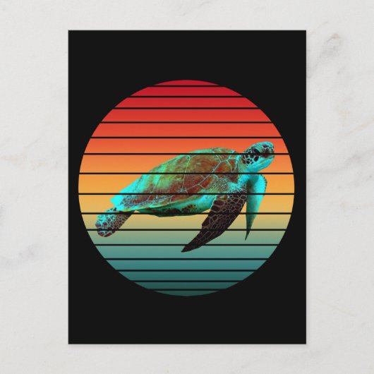 schildpad vintage   briefkaart (Voorkant)