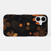 Schildpad Vintage Retro, Schildpad Patroon iPhone 16 Hoesje (Achterkant horizontaal)