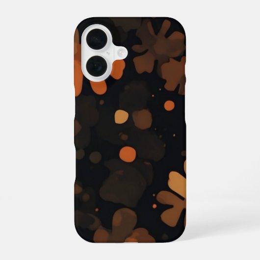 Schildpad Vintage Retro, Schildpad Patroon iPhone 16 Hoesje (Achterkant)