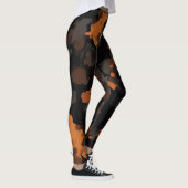 Schildpad Vintage Retro, Schildpad Patroon Leggings (Rechts)