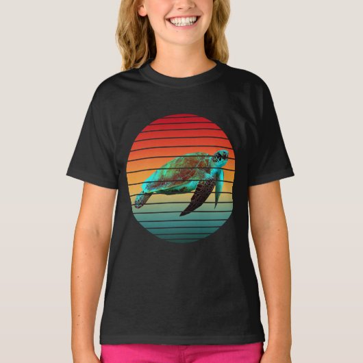 schildpad vintage   t-shirt (Voorkant)