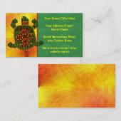 Schildpad Visitekaartje (Voorkant / Achterkant)