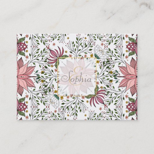 schildpad visitekaartje (Voorkant)