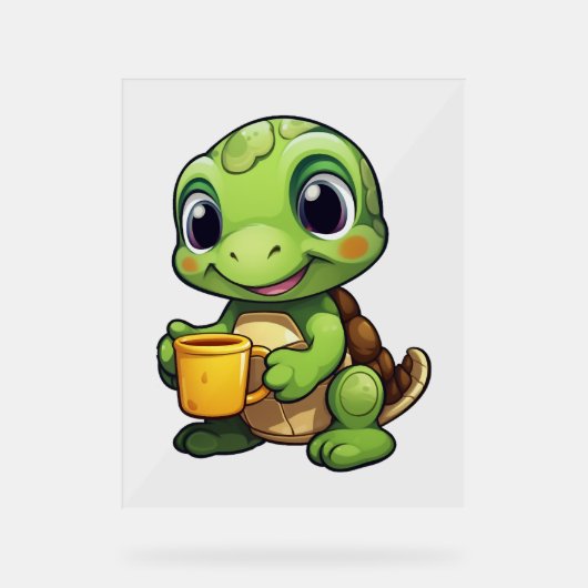 schildpad voor cartoon acryl bord (Voorkant)