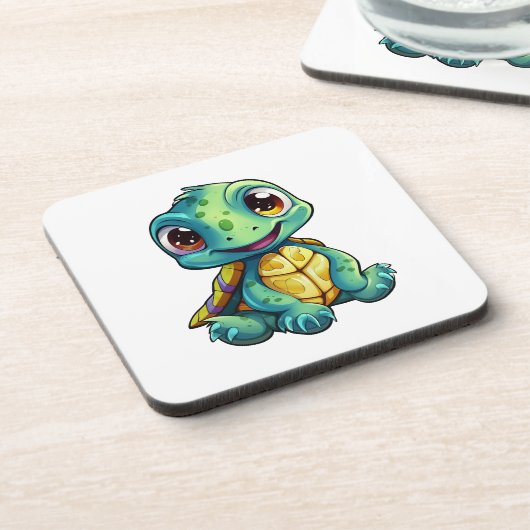 schildpad voor cartoon bier onderzetter (Linkerzijde)