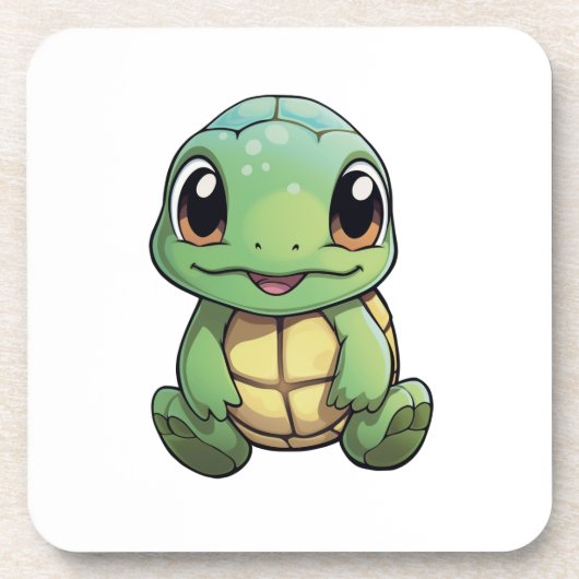 schildpad voor cartoon bier onderzetter (Voorkant)