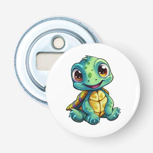 schildpad voor cartoon button flesopener