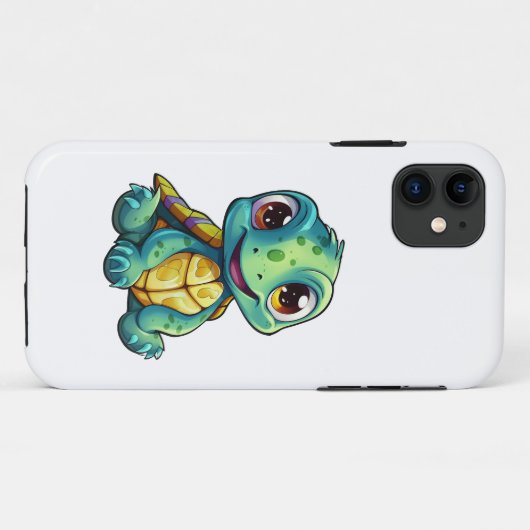 schildpad voor cartoon Case-Mate iPhone case (Achterkant (horizontaal))