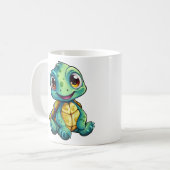 schildpad voor cartoon koffiemok (Voorkant links)