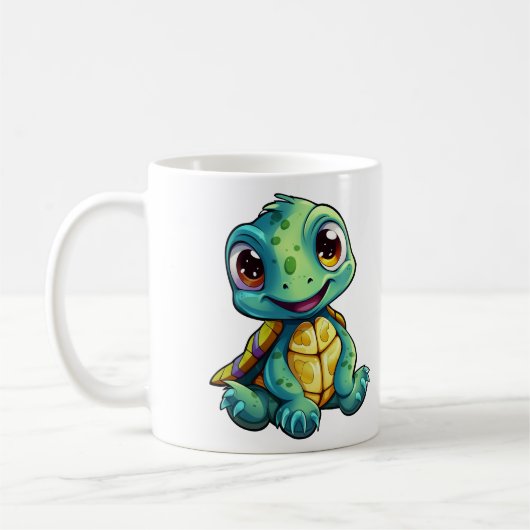 schildpad voor cartoon koffiemok (Links)