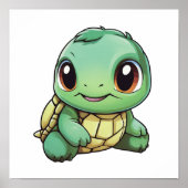 schildpad voor cartoon poster (Voorkant)