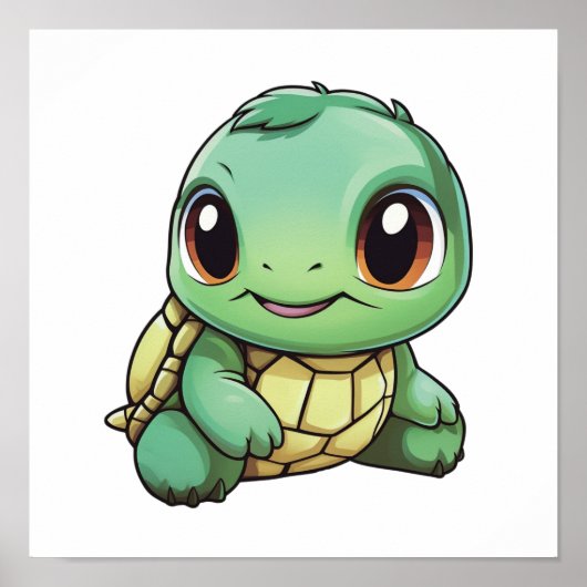 schildpad voor cartoon poster (Voorkant)