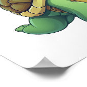 schildpad voor cartoon poster (Hoek)