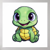 schildpad voor cartoon poster (Voorkant)