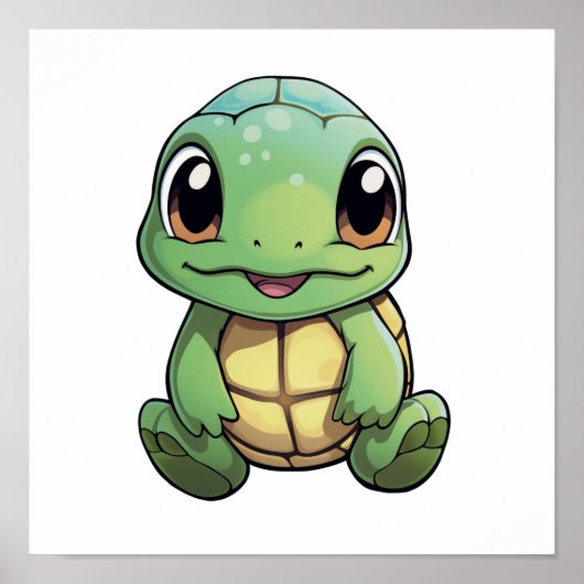 schildpad voor cartoon poster (Voorkant)