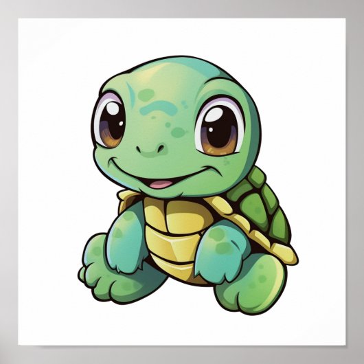 schildpad voor cartoon poster (Voorkant)