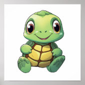 schildpad voor cartoon poster (Voorkant)