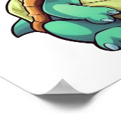schildpad voor cartoon poster (Hoek)