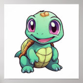 schildpad voor cartoon poster (Voorkant)