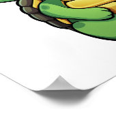 schildpad voor cartoon poster (Hoek)