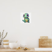 schildpad voor cartoon poster (Keuken)