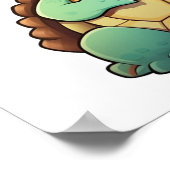 schildpad voor cartoon poster (Hoek)