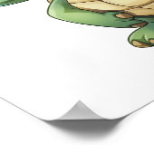 schildpad voor cartoon poster (Hoek)