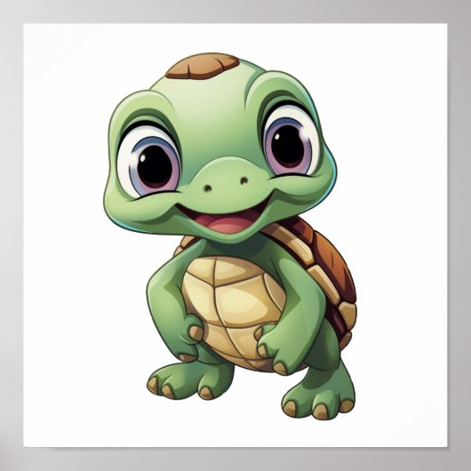schildpad voor cartoon poster (Voorkant)