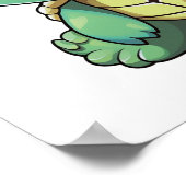 schildpad voor cartoon poster (Hoek)