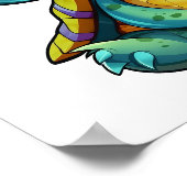 schildpad voor cartoon poster (Hoek)