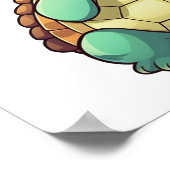 schildpad voor cartoon poster (Hoek)