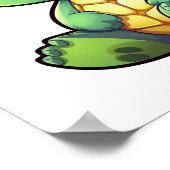 schildpad voor cartoon poster (Hoek)