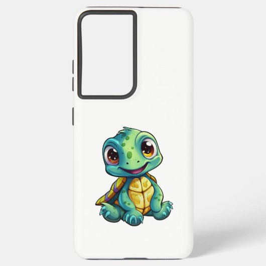 schildpad voor cartoon samsung galaxy hoesje (Achterkant)