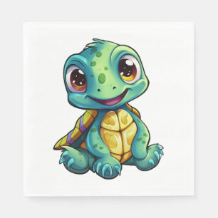 schildpad voor cartoon servet