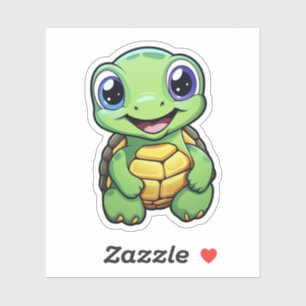 schildpad voor cartoon sticker
