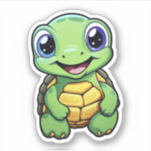 schildpad voor cartoon sticker (Voorkant)