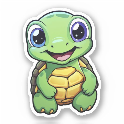 schildpad voor cartoon sticker (Voorkant)