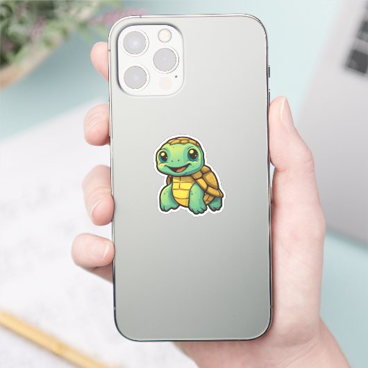 schildpad voor cartoon sticker (Telefoon)