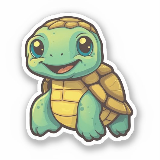 schildpad voor cartoon sticker (Voorkant)