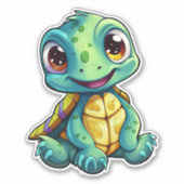schildpad voor cartoon sticker (Voorkant)