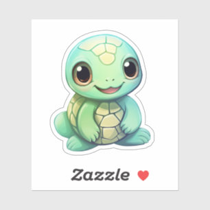 schildpad voor cartoon sticker