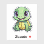 schildpad voor cartoon sticker (Vel)