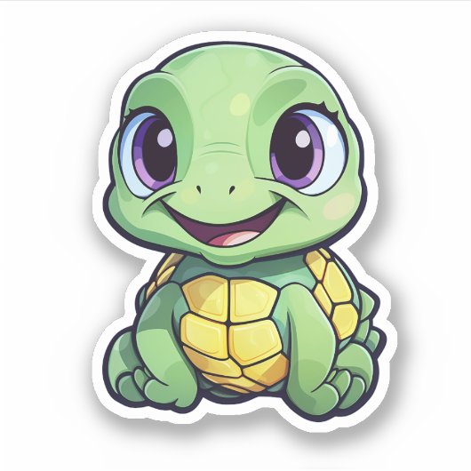 schildpad voor cartoon sticker (Voorkant)