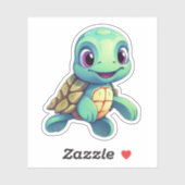 schildpad voor cartoon sticker (Vel)