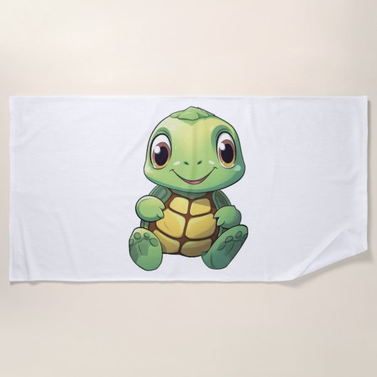 schildpad voor cartoon strandlaken (Voorkant)